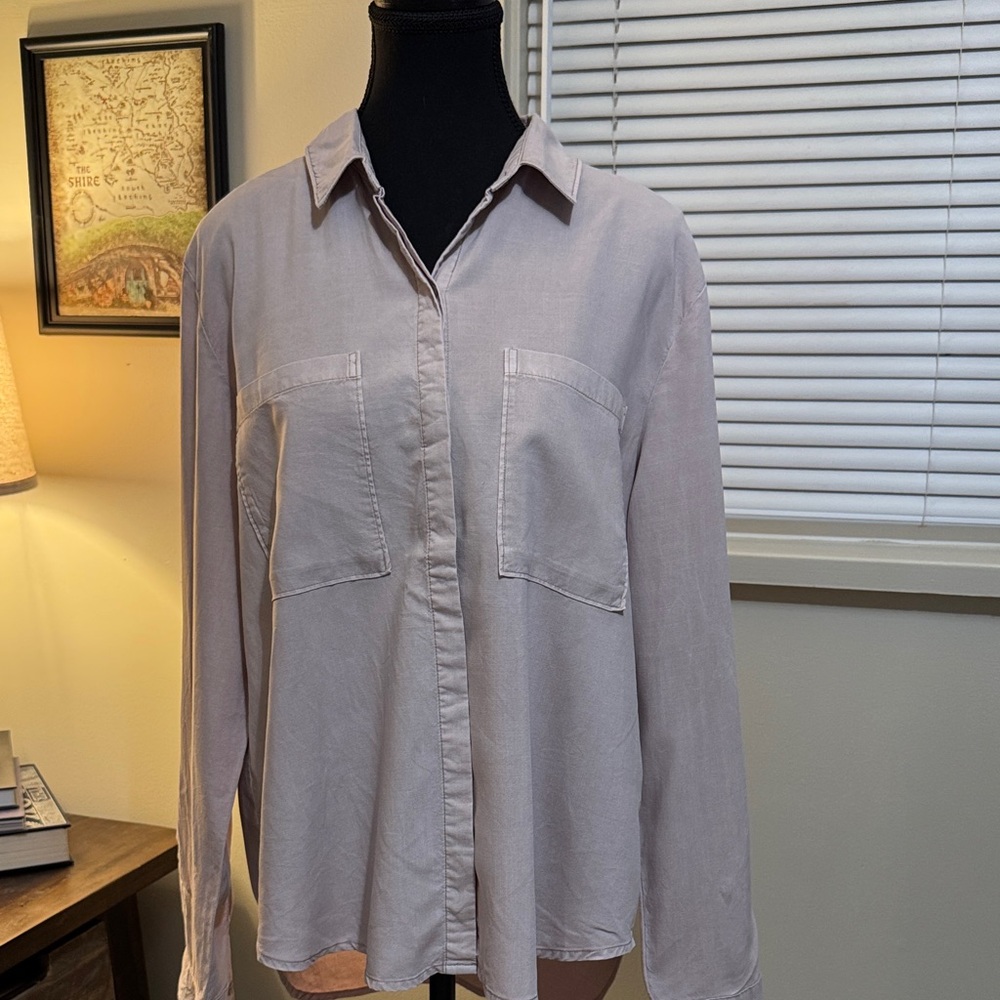 Women's Button Down Shirt - Light Purple